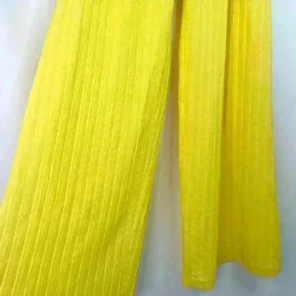 LaPointe Straight-leg Plisse Pant in Sunglow Yellow Size XSmall - Picture 6 of 16